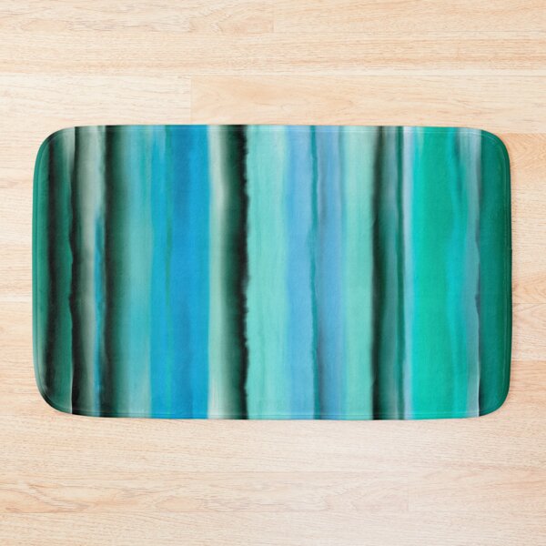 Item preview, Blue And Green Watercolor Stripes designed and sold by artsandsoul.