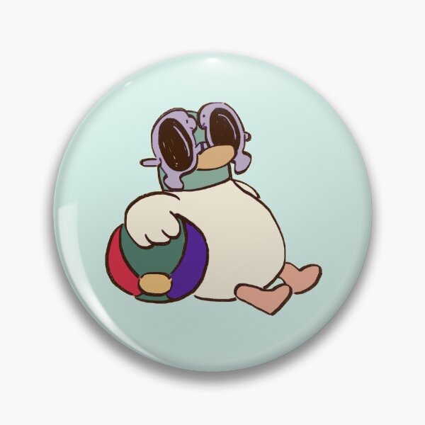 Item preview, I draw duck chillin with seacow sunglasses and beach ball (no text) / sarah and duck  designed and sold by RansRoom.