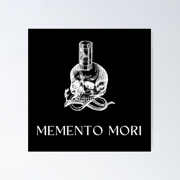 Artikel-Vorschau von Memento Mori Totenkopf Sanduhr, designt und verkauft von Ninjakandy.