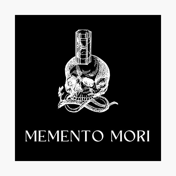 Artikel-Vorschau von Memento Mori Totenkopf Sanduhr, designt und verkauft von Ninjakandy.