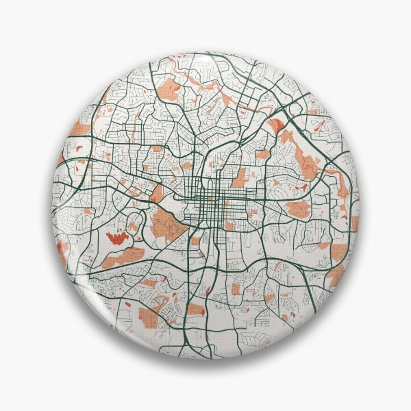 Item preview, Raleigh City Map of North Carolina, USA - Bohemian designed and sold by deMAP.