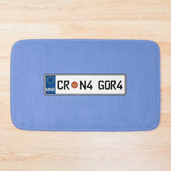 Item preview, Montenegro car registration plate designed and sold by Travellerz.