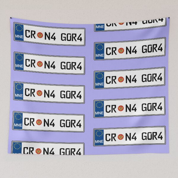 Item preview, Montenegro car registration plate designed and sold by Travellerz.
