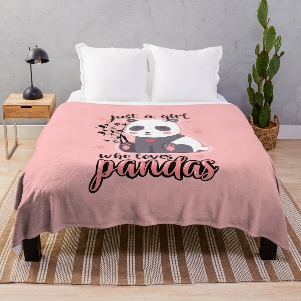 Item preview, Just A Girl Who Loves Pandas Cute Pink Gift For Daughters designed and sold by JooArtPrints ★★★★★.