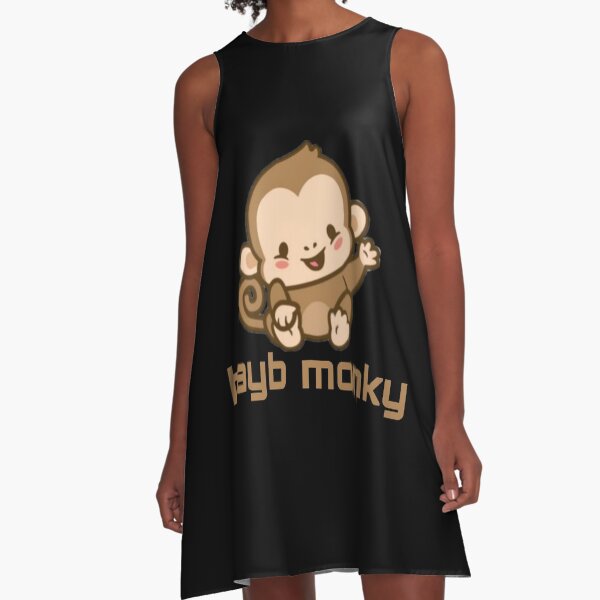 Baby Monkey cute  A-Line Dress
