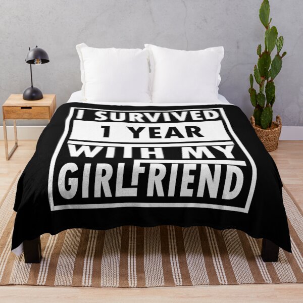 Item preview, I Survived 1 Year With My Girlfriend , Funny Gift Friend designed and sold by MAZARDA.