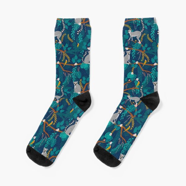 Item preview, Lemures en una selva azul designed and sold by latheandquill.