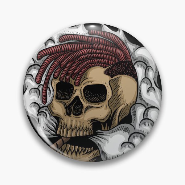 Item preview, smoking weed skull designed and sold by bisly.