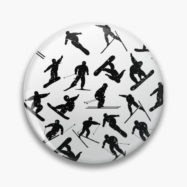 Item preview, Black Ski Pattern designed and sold by Parag's Travel Shop.