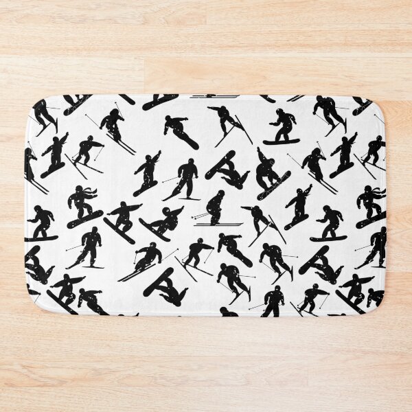 Item preview, Black Ski Pattern designed and sold by Parag's Travel Shop.