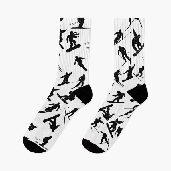 Item preview, Black Ski Pattern designed and sold by Parag's Travel Shop.
