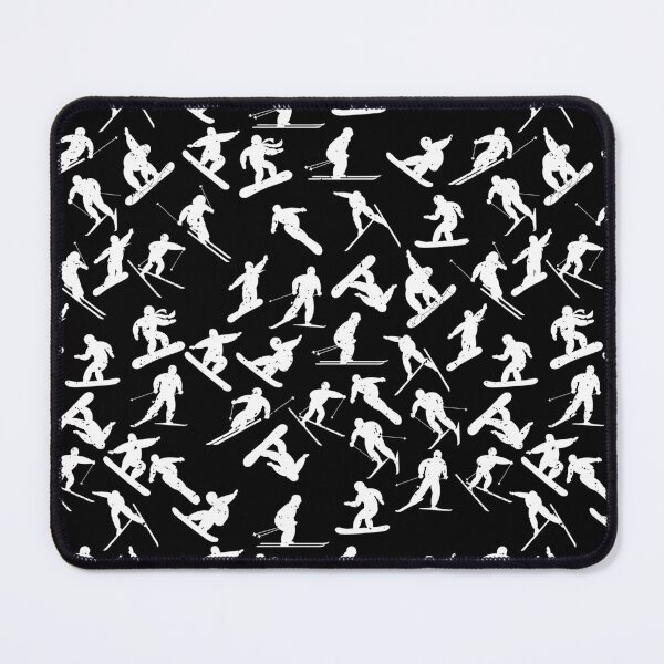 Item preview, White Ski Pattern designed and sold by Parag's Travel Shop.