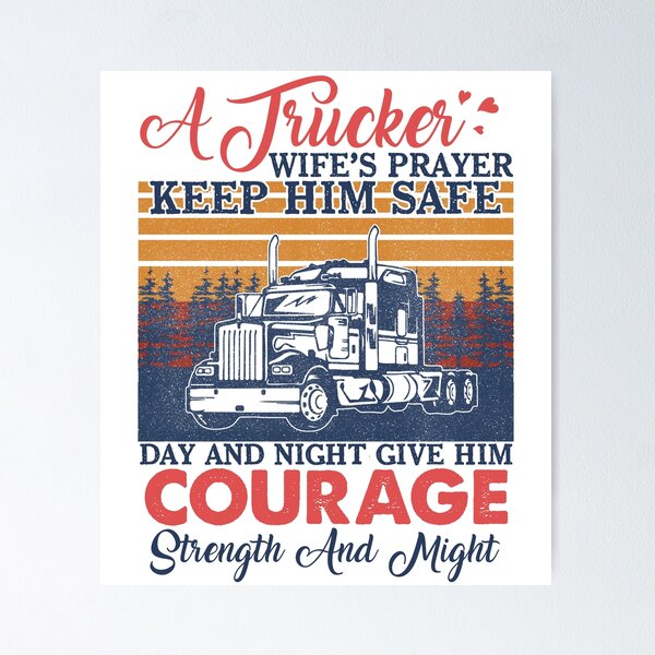 Truck Driver Prayer Plaque