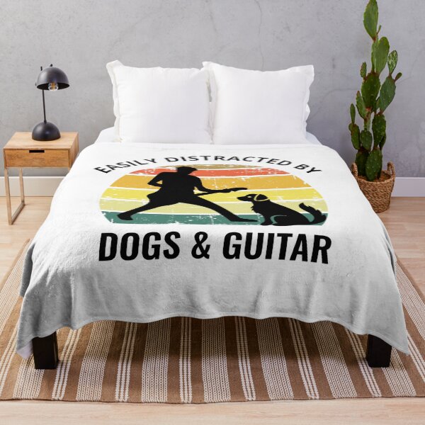 Item preview, Easily Distracted By Dogs And Guitar So I Like My Guitar Dogs - I Like My Guitar Dogs designed and sold by Funwithmusic.