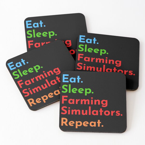 Item preview, Eat._. Sleep_. Farming Simulators._. Repeat._. designed and sold by yslash.