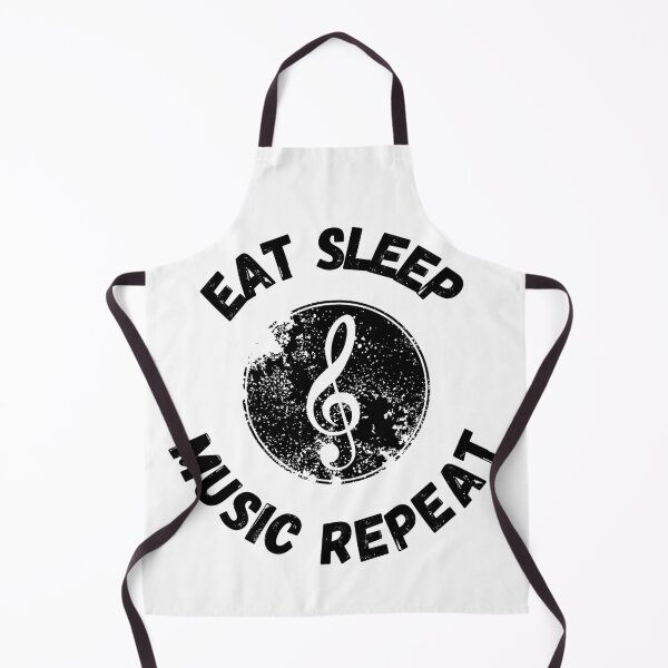 Item preview, Eat Sleep Music Repeat Treble Clef Distressed Grunge Effect designed and sold by LuckyKermit.