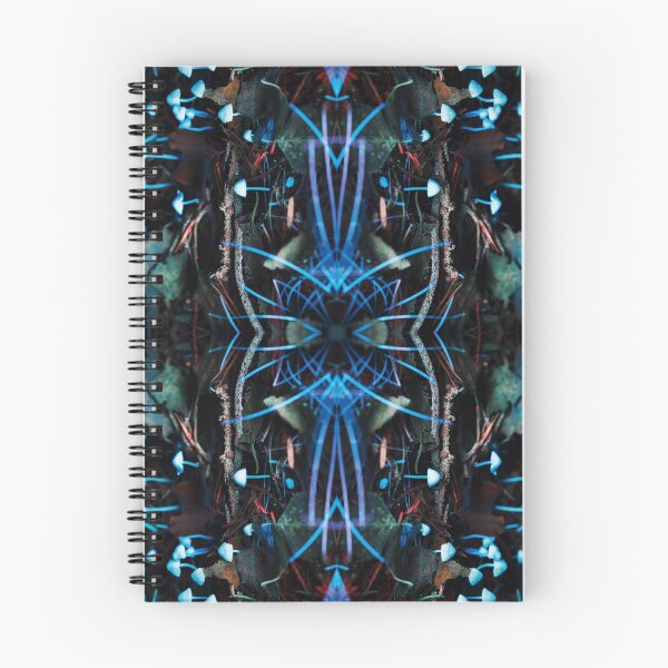 Item preview, Symmetrical design with fluorescent mushrooms designed and sold by Psilographics.