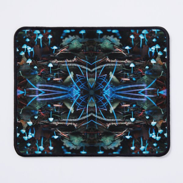 Item preview, Symmetrical design with fluorescent mushrooms designed and sold by Psilographics.