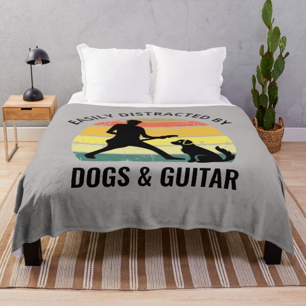 Item preview, Easily Distracted By Dogs And Guitar So I Like My Guitar Dogs - I Like My Guitar Dogs designed and sold by Funwithmusic.