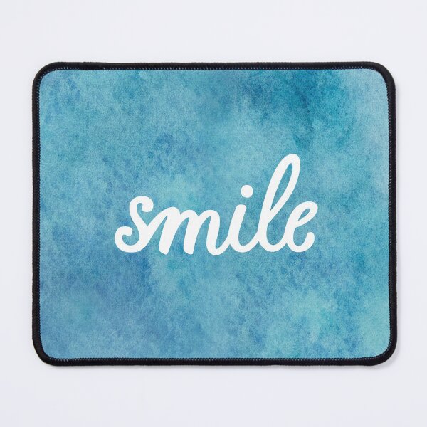 Item preview, Smile pink hand lettering on white background designed and sold by Darina Gulbina.