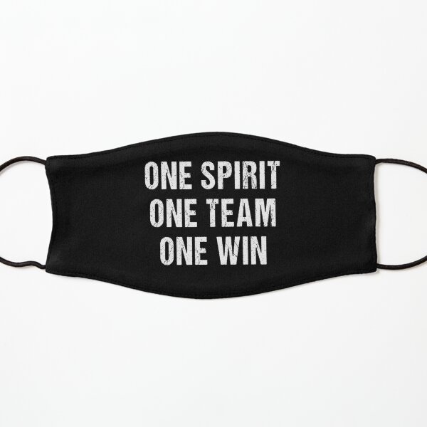 One Spirit One Team One Win - Vintage Teamwork Quote Gift Kids Mask