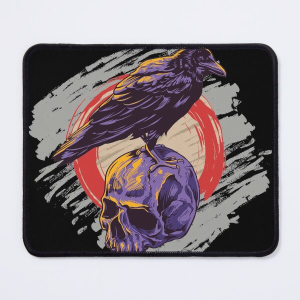 Item preview, crow on skull designed and sold by bisly.