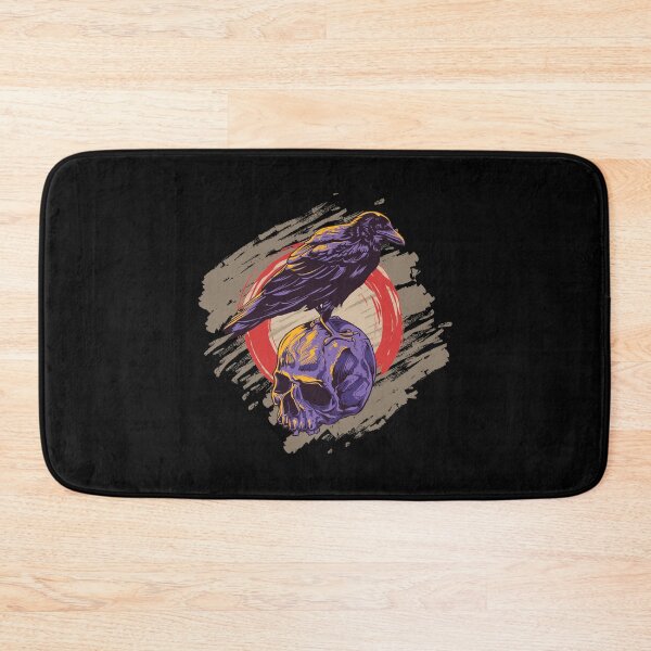 Item preview, crow on skull designed and sold by bisly.