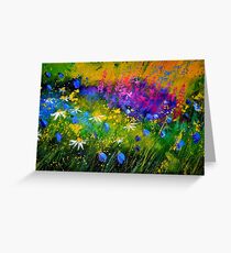 Floral explosionj Greeting Card
