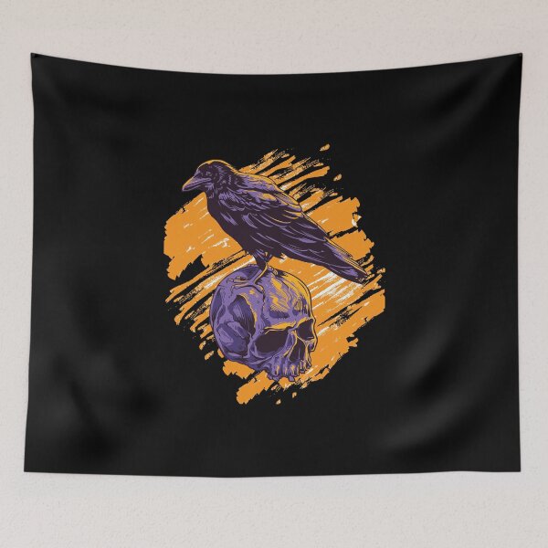 Item preview, crow and skull designed and sold by bisly.
