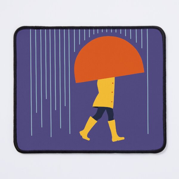 Item preview, Girl in the rain - minimal graphic design illustration designed and sold by RAWWR.