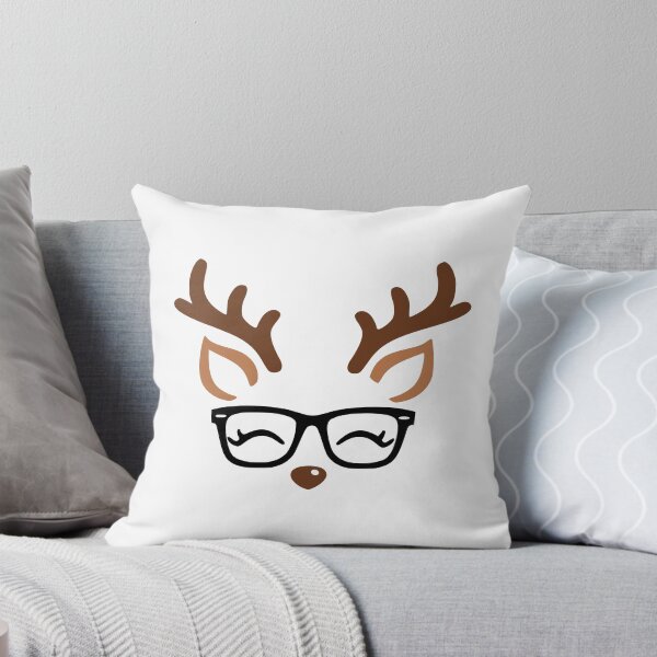 Item preview, Christmas Reindeer Faces Pack, Reindeer, Girl Reindeer, Boy Reindeer, Glasses Reindeer, Ribbon Reindeer, Christmas, 356w38 designed and sold by wshStudio.