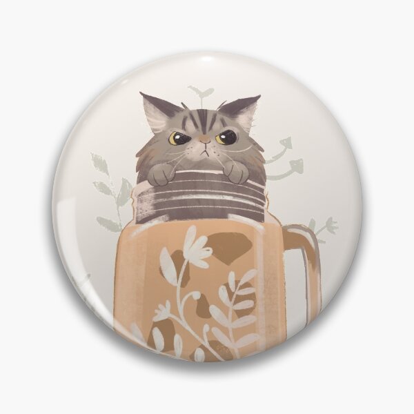 Artikelvorschau, Grumpy Kitty Cat Kaffee-Einmachglas-Becher entworfen und verkauft von Pameloo.