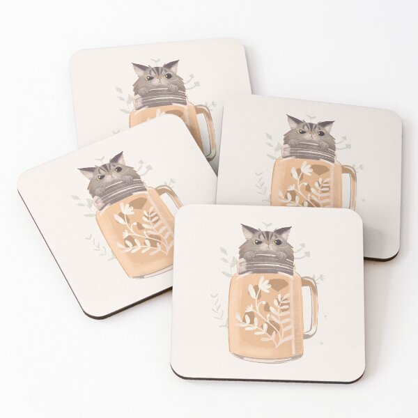 Item preview, Grumpy Kitty Cat Coffee Mason Jar Mug designed and sold by Pameloo.