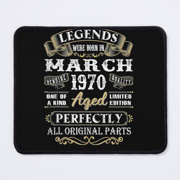 Item preview, Legends Were Born In March 1970 51st Birthday Gifts designed and sold by VickiZachary.