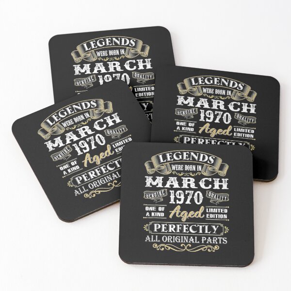 Item preview, Legends Were Born In March 1970 51st Birthday Gifts designed and sold by VickiZachary.