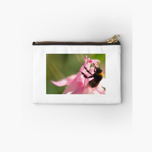 Item preview, Bee engaged with an Aquilegia designed and sold by Sarah Dawson.