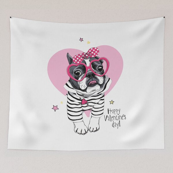 Item preview, Puppy love happy Valentine's day dog lover designed and sold by yassineddy.