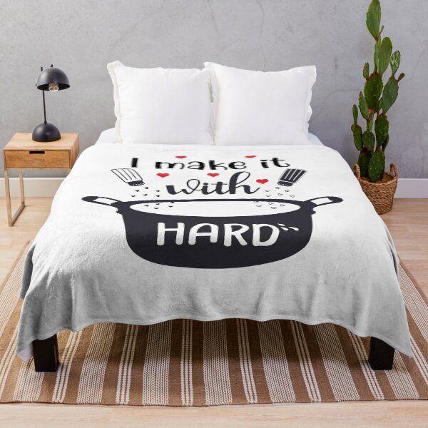 Item preview, make it with hard, make it with heart, funny word, funny design designed and sold by NineJuly.