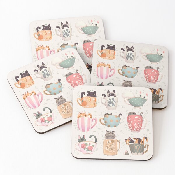 Item preview, Kitty Cats in Cups designed and sold by Pameloo.
