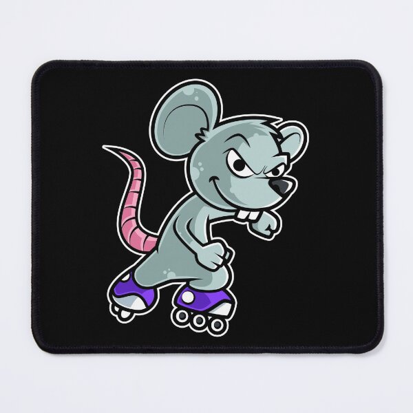 Item preview, Mouse Retro Rat Roller Skate print designed and sold by theodoros20.