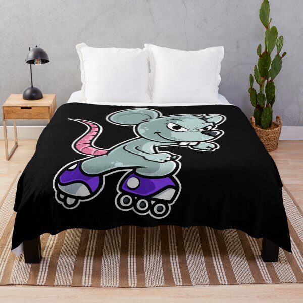 Item preview, Mouse Retro Rat Roller Skate print designed and sold by theodoros20.
