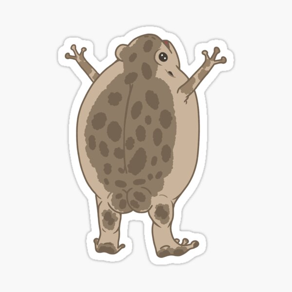 Butt Frog Sticker