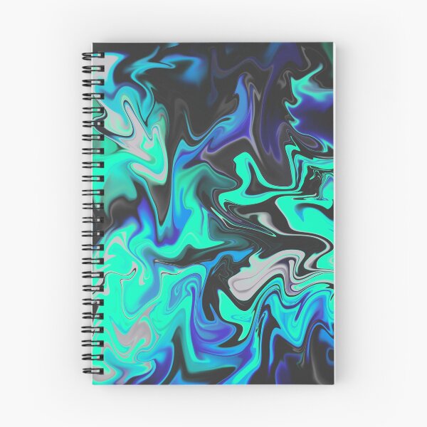 Item preview, Eclectic Blue Liquid Abstract Swirl designed and sold by Quoppidou.