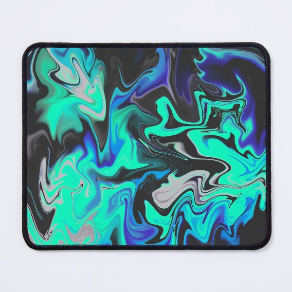 Item preview, Eclectic Blue Liquid Abstract Swirl designed and sold by Quoppidou.