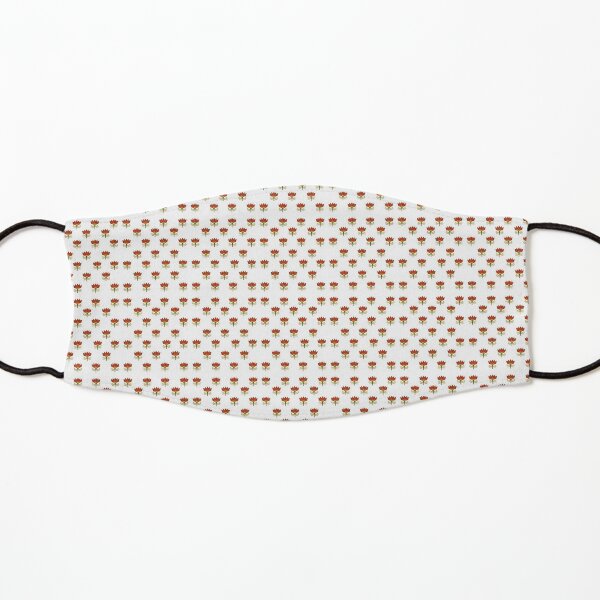 Flame Lily (White) Kids Mask