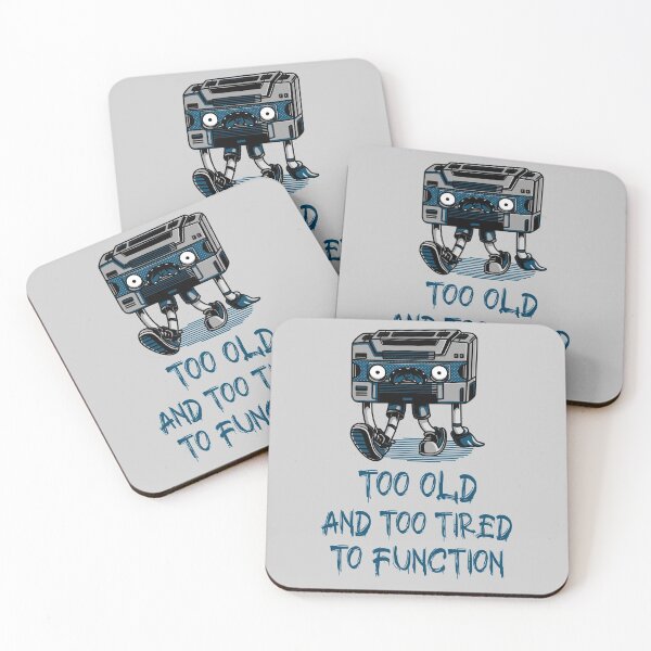 Item preview, Too Old And Too Tired To Function. Funny Old Walkman designed and sold by Rebel-Design.