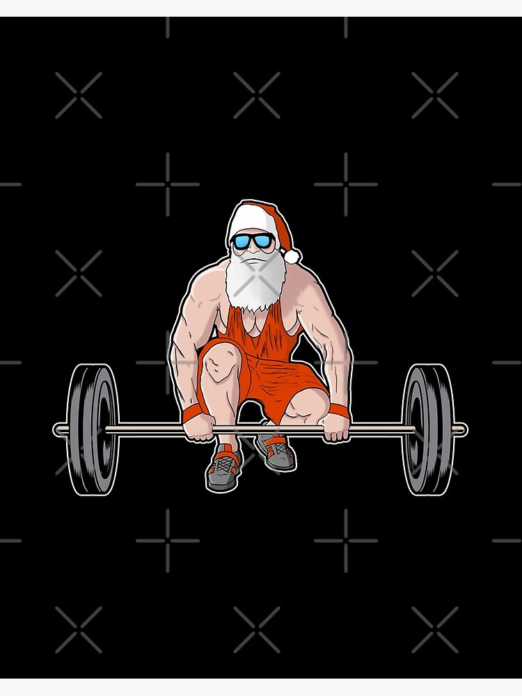 Feliz Navidad Santa Claus Fitness Entrenamiento Gimnasio' Camiseta hombre