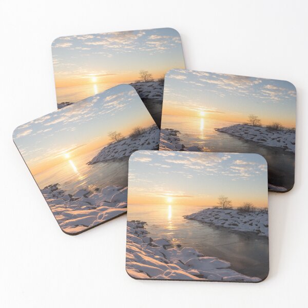 Item preview, Brilliant, Bright and Cold - a Winter Morning on the Lake Shore designed and sold by Georgia Mizuleva.