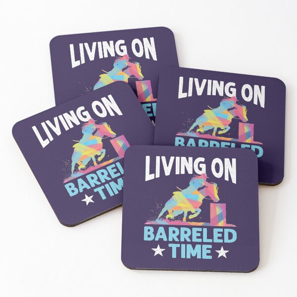 Item preview, Funny Barrel Racing Living on Barreled Time designed and sold by jaygo.