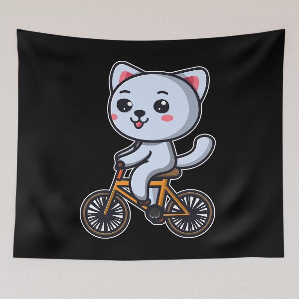 Item preview, Cat Riding Bicycle Cat design gifts for women graphic designed and sold by theodoros20.